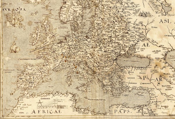 Mapa de Europa Siglo XVI